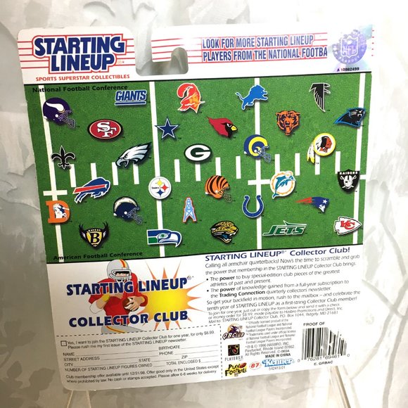 Elvis Grbac Starting Line Up 1997 Action Figure NWT NOS - Picture 6 of 8